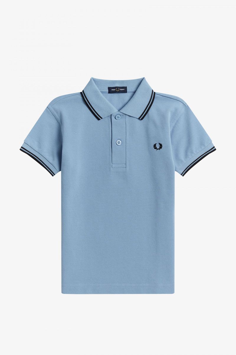 Kids' Fred Perry Twin Tipped Shirts Blue | 5716840-LF