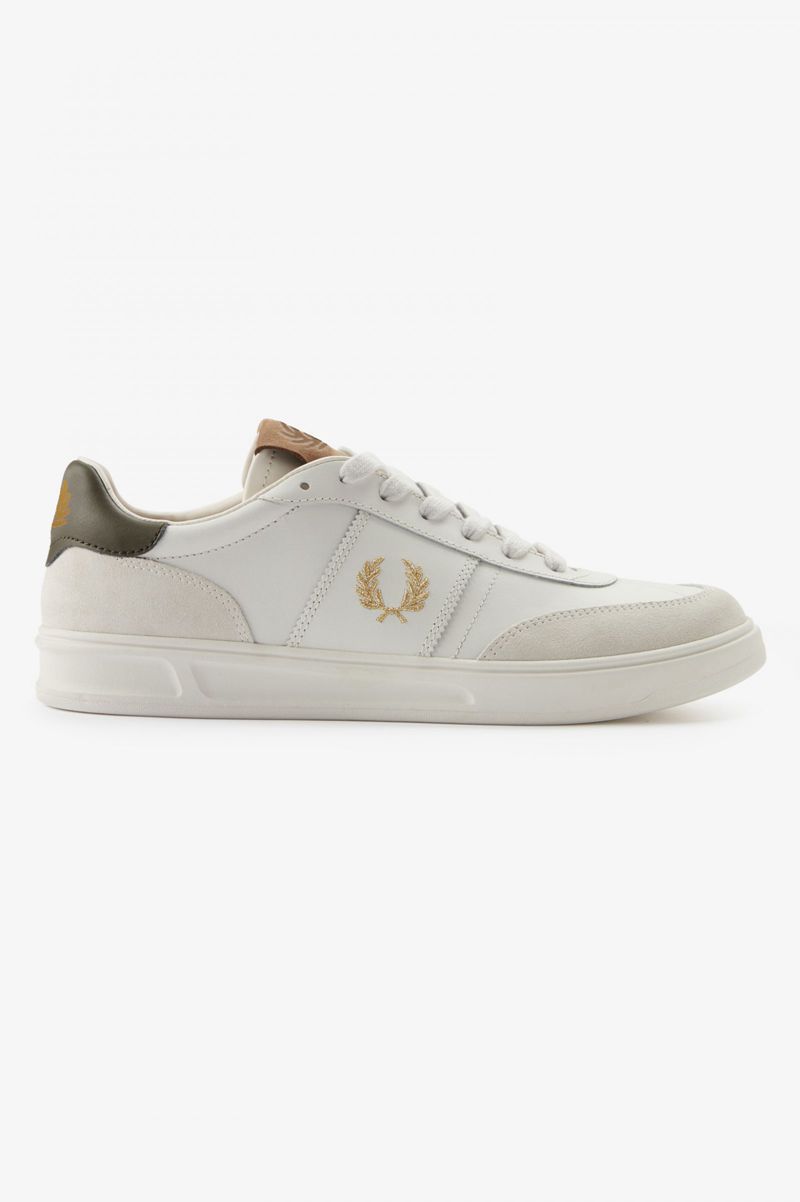 Men's Fred Perry B400 Shoes White | 5269781-KQ