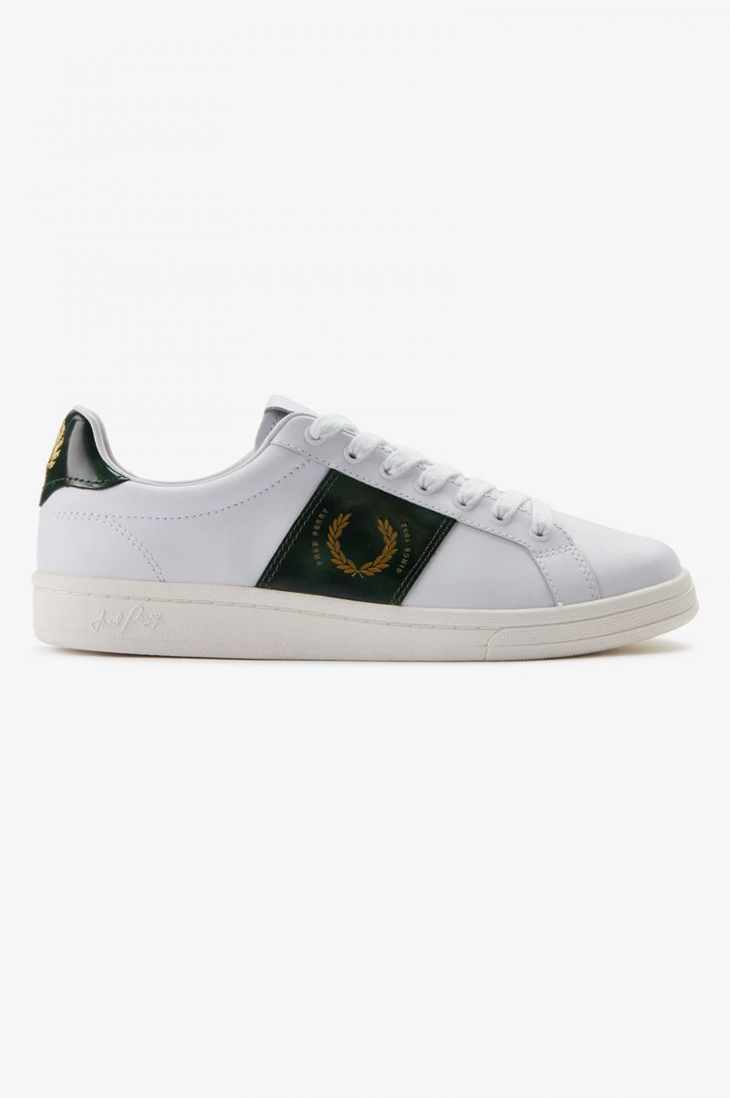 Men's Fred Perry B721 Shoes White | 2734160-YD