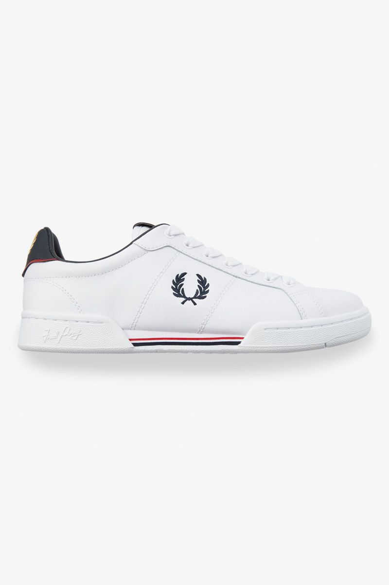 Men's Fred Perry B722 Shoes White | 8247039-ZF