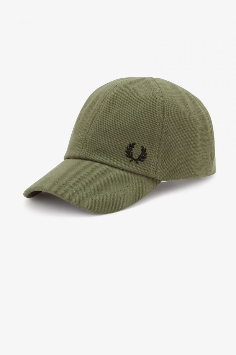 Men's Fred Perry Classic Piqué Hats Green | 5147263-AK