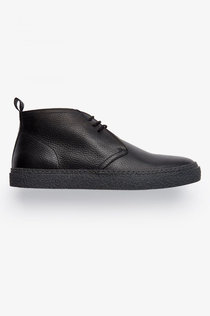 Men's Fred Perry Hawley Shoes Black | 6980542-ZL