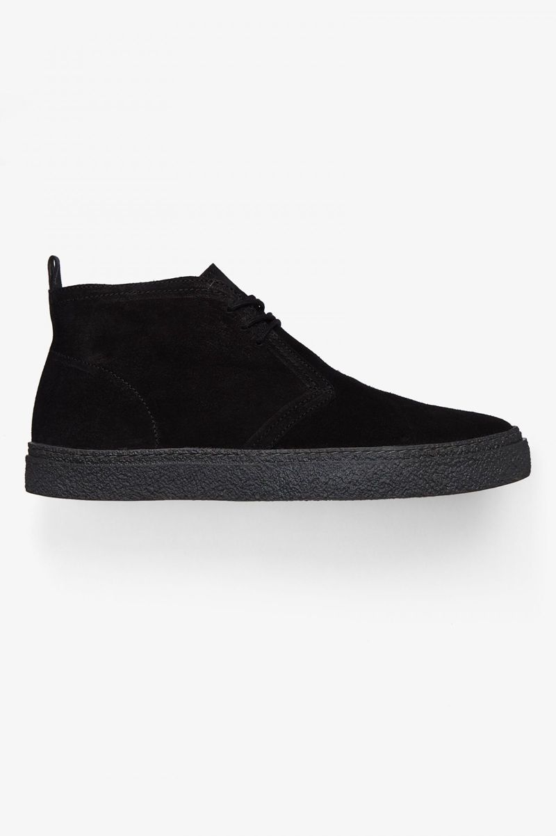 Men's Fred Perry Hawley Shoes Black | 8623704-XO