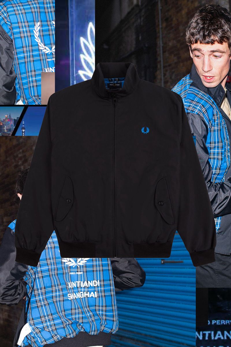 Men's Fred Perry J2837 Jackets Black | 4371826-KA