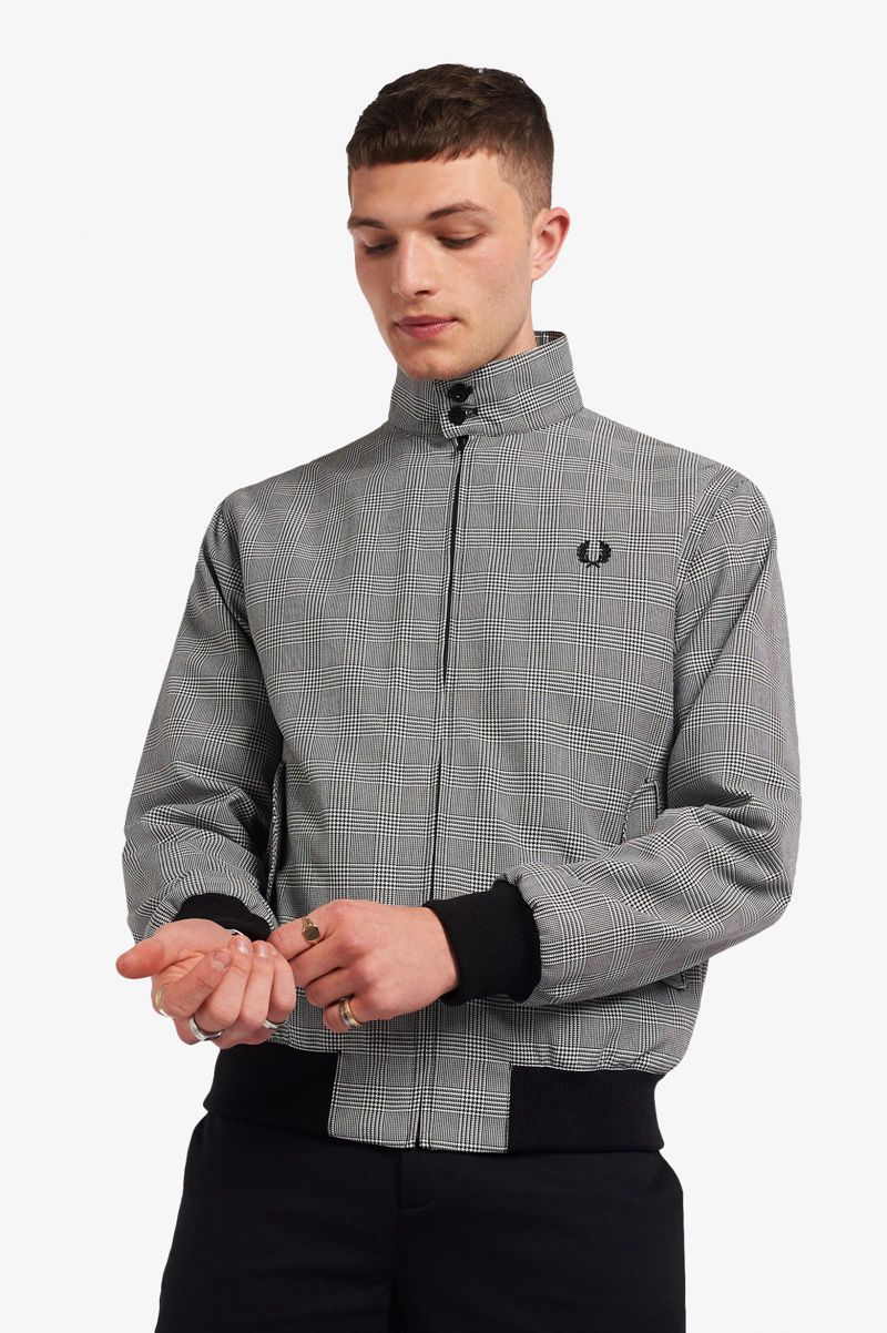 Men's Fred Perry J3827 Jackets Black | 1463298-SF