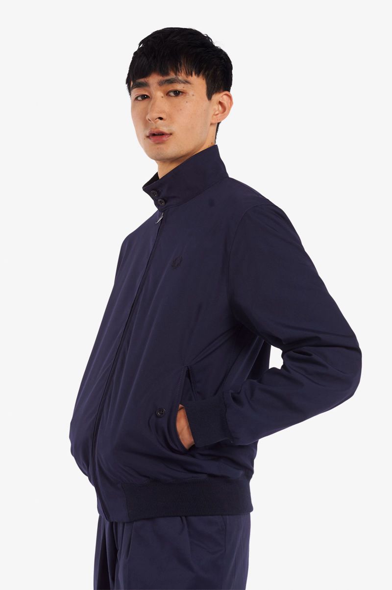 Men's Fred Perry J7320 Jackets Navy | 5823169-IJ