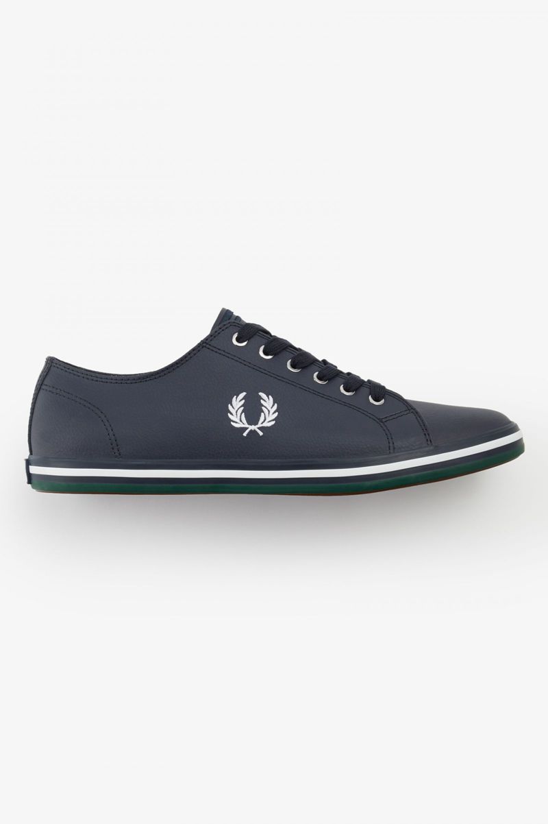 Men's Fred Perry Kingston Shoes Navy | 9630172-YM