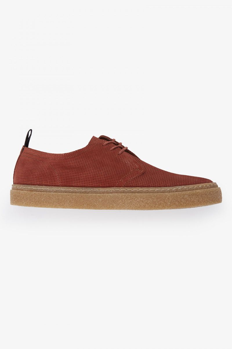 Men's Fred Perry Linden Shoes Brown | 0684973-KU