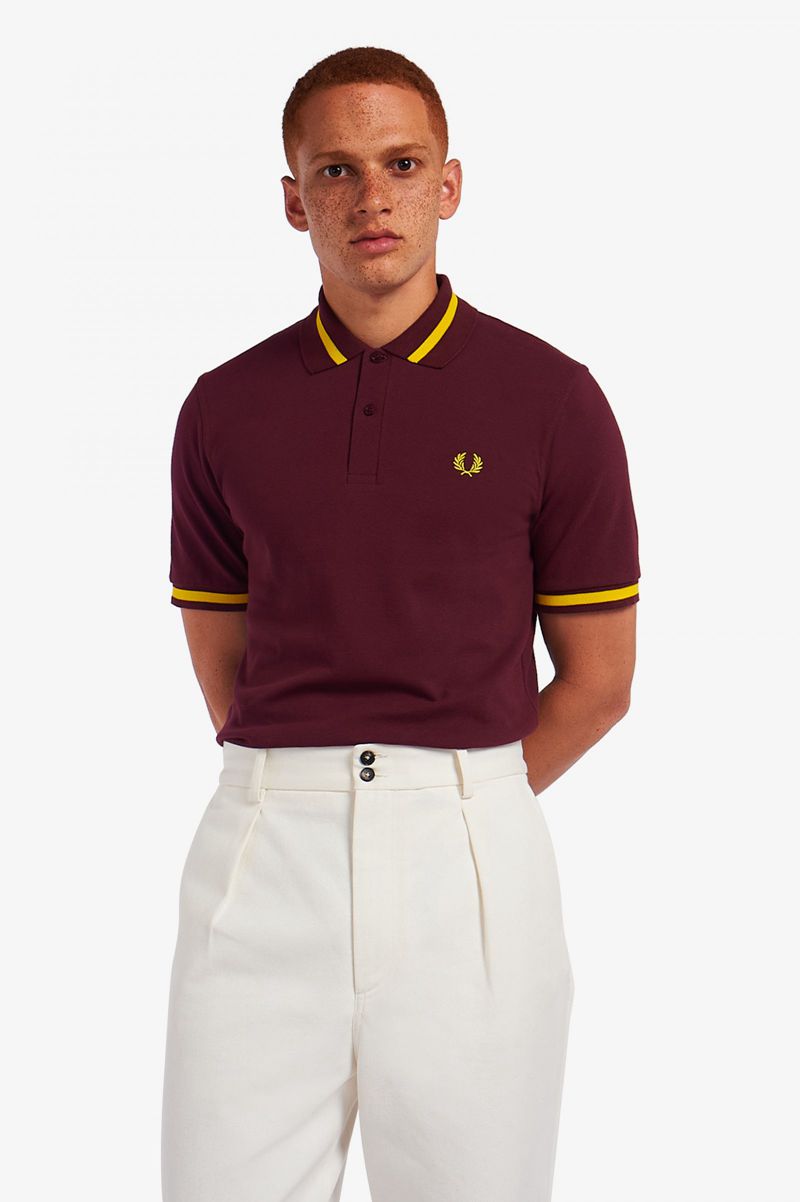 Men's Fred Perry M2 Polo Shirts Red | 3465209-ZO