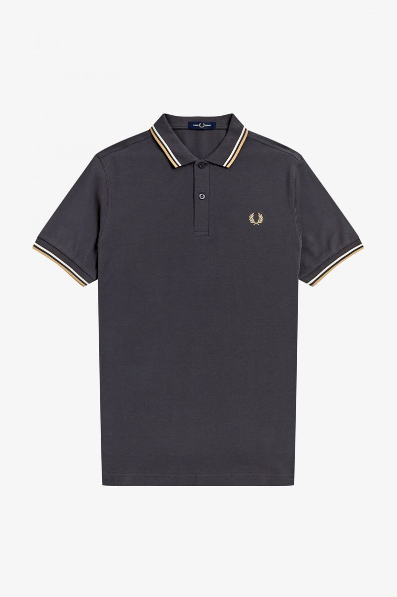 Men's Fred Perry M3600 Polo Shirts Black | 7690423-ZD