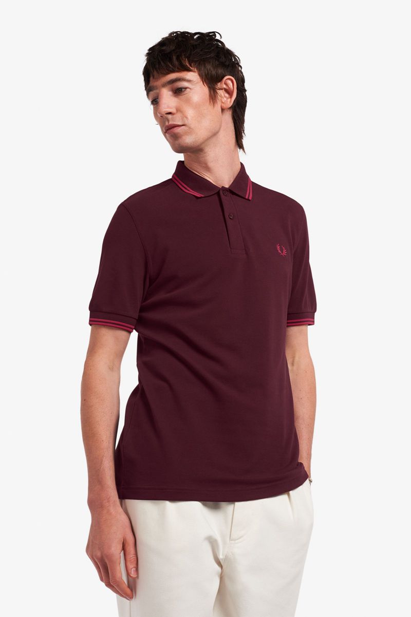 Men's Fred Perry M3600 Polo Shirts Black | 7980362-QK