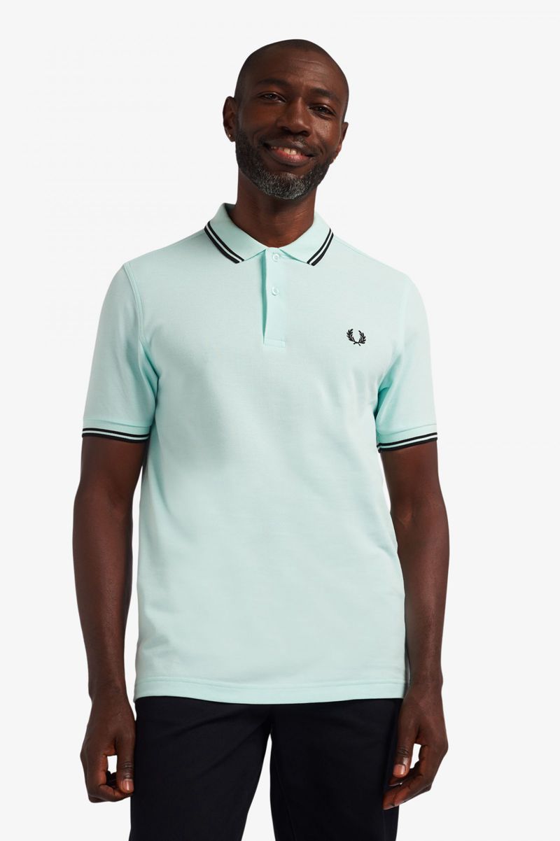 Men's Fred Perry M3600 Polo Shirts Blue | 3472096-ZE