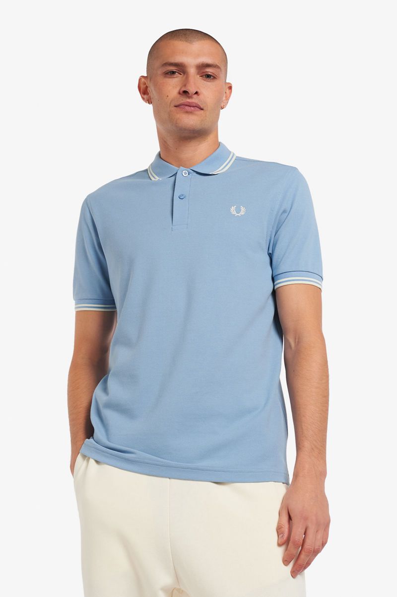 Men's Fred Perry M3600 Polo Shirts Blue | 5042368-YC