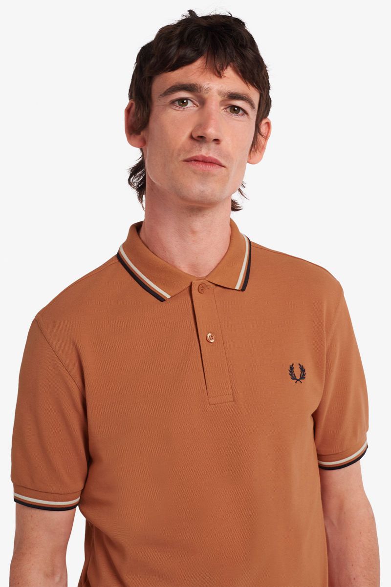 Men's Fred Perry M3600 Polo Shirts Bronze | 2960385-GZ