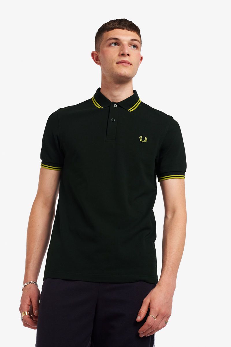 Men's Fred Perry M3600 Polo Shirts Green | 0874195-QJ