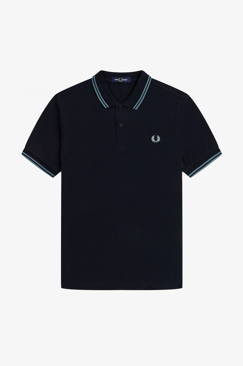 Men's Fred Perry M3600 Polo Shirts Navy | 4239870-JK