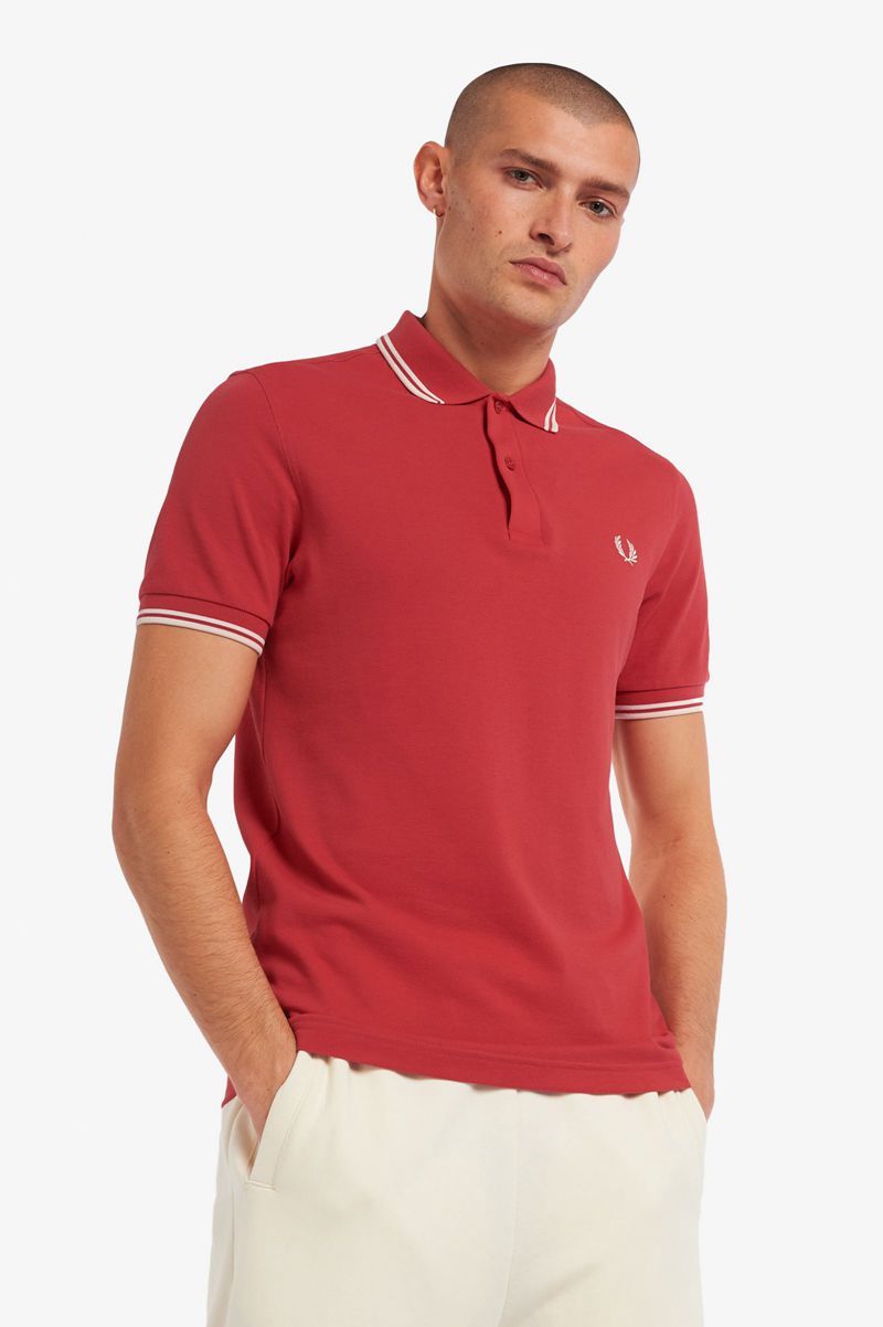 Men's Fred Perry M3600 Polo Shirts Red | 6782901-IW