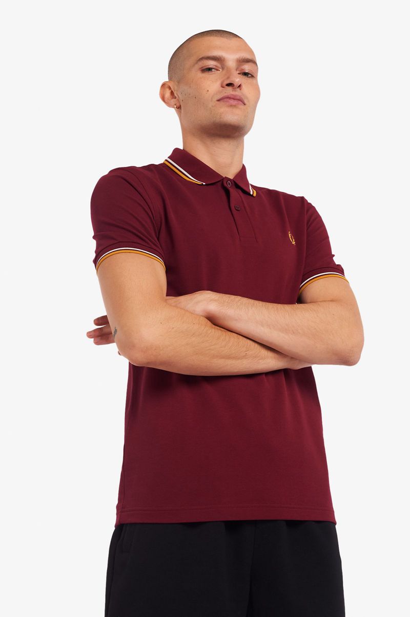 Men's Fred Perry M3600 Polo Shirts Red | 7521396-ZD