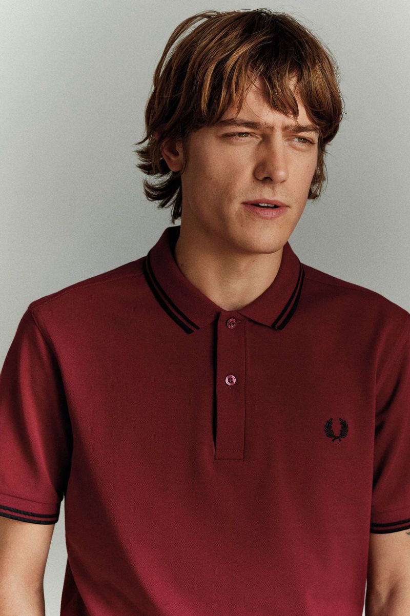 Men's Fred Perry M3600 Polo Shirts Red | 7819364-UJ