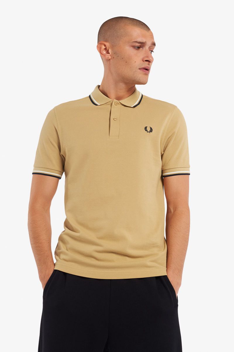 Men's Fred Perry M3600 Polo Shirts White | 2781469-ZC