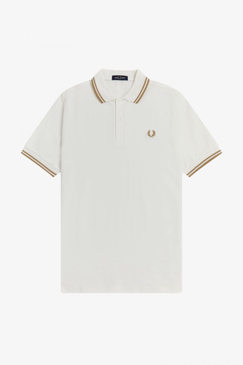 Men's Fred Perry M3600 Polo Shirts White | 7605148-ZT