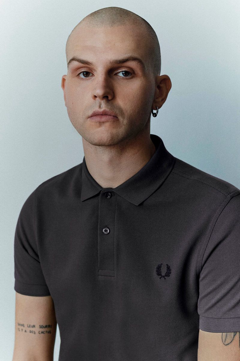 Men's Fred Perry M6000 Polo Shirts Black | 1084963-ZT