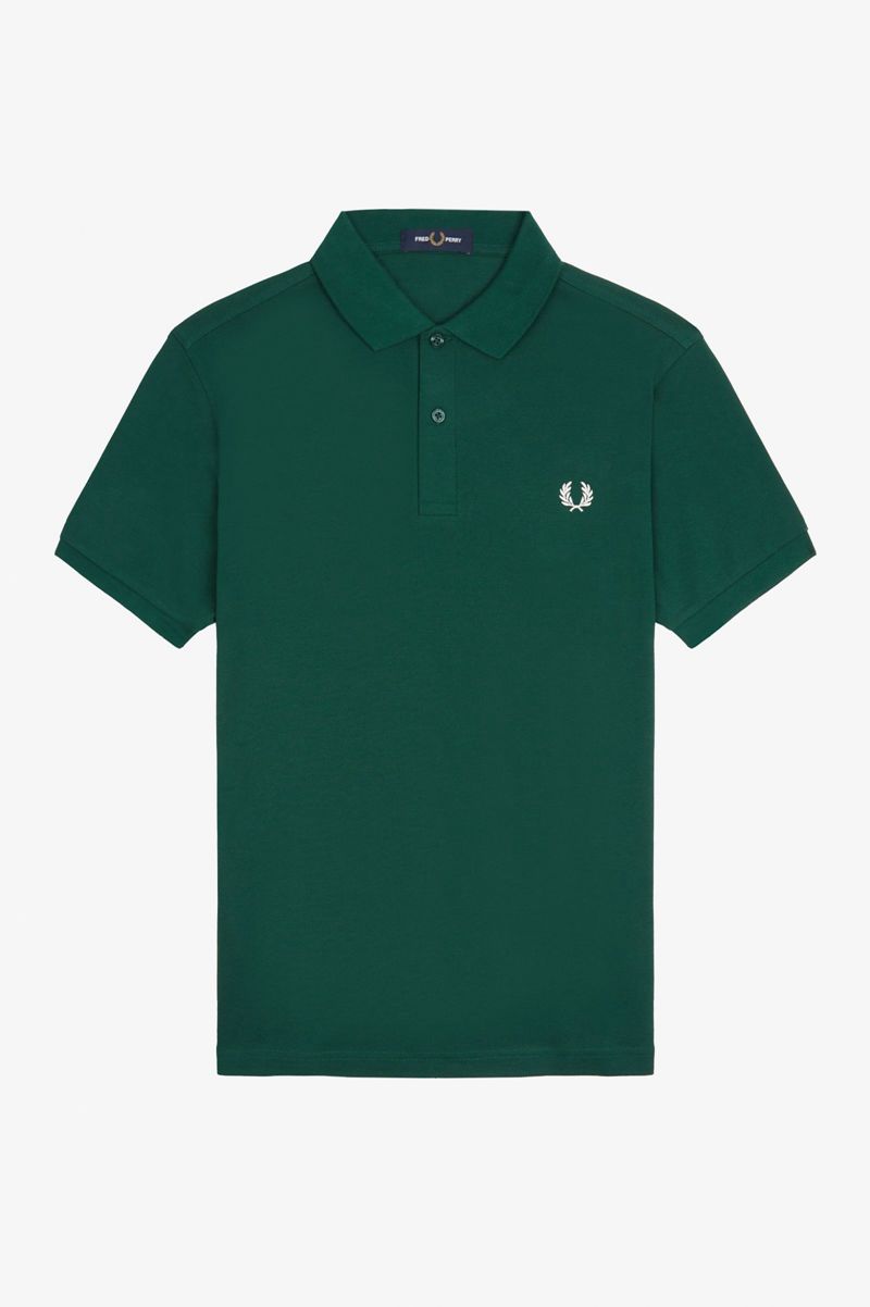 Men's Fred Perry M6000 Polo Shirts Dark Green | 7165049-NQ