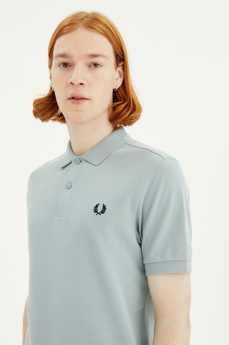 Men's Fred Perry M6000 Polo Shirts Silver Blue | 7364912-OY