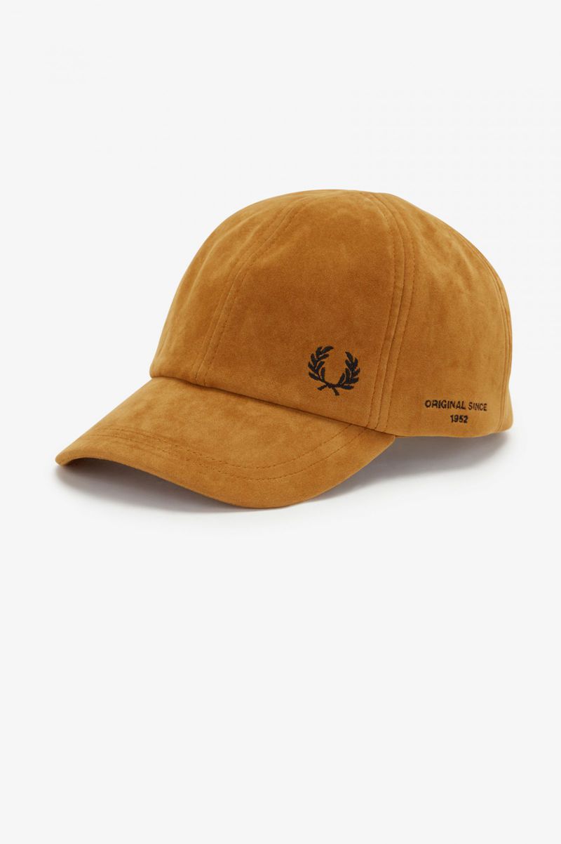 Men's Fred Perry Microfibre Hats Camel | 0692534-KS