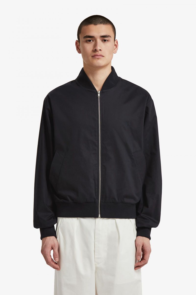 Men's Fred Perry SJ6000 Jackets Black | 8147962-LM