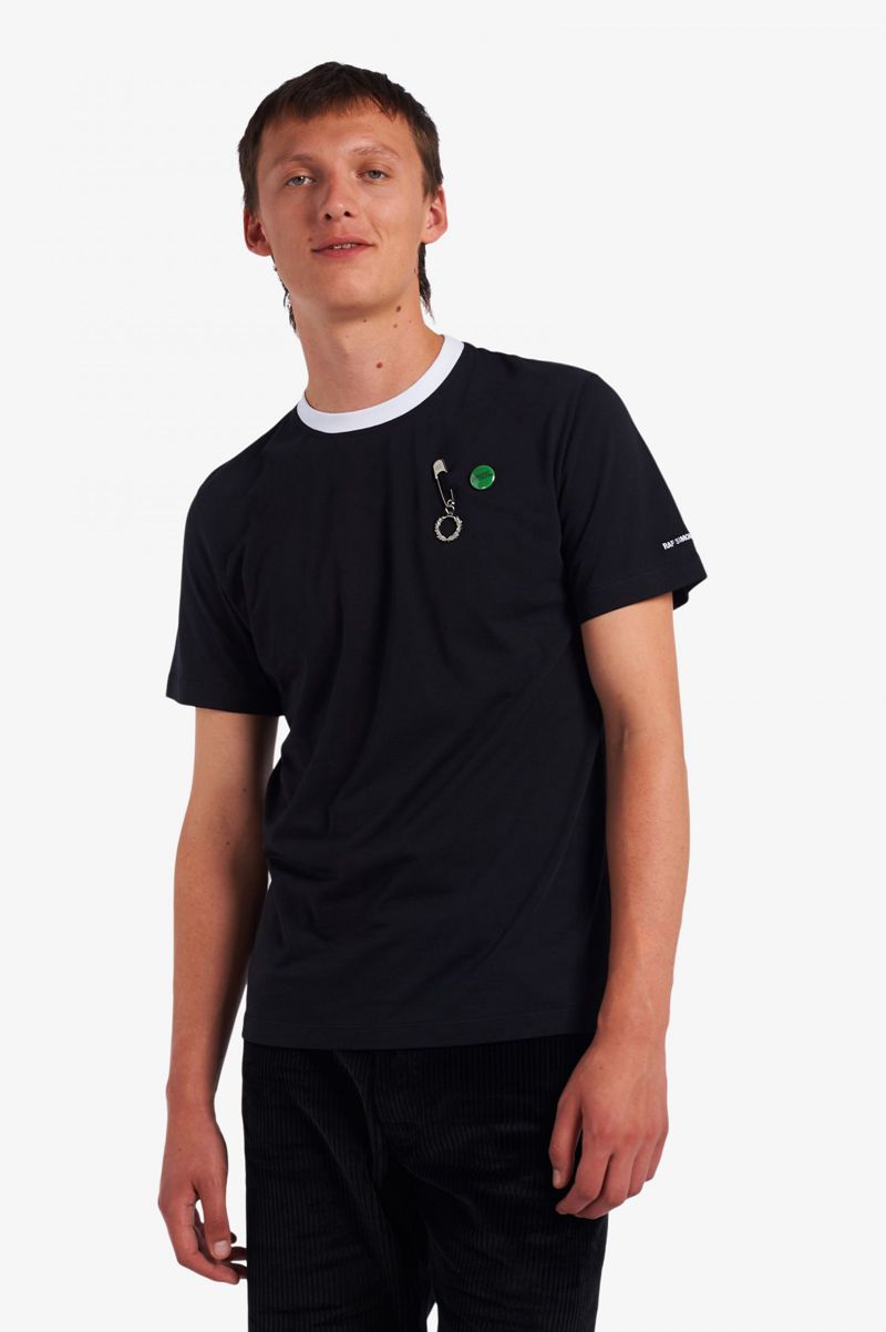 Men's Fred Perry SM1949 T-Shirts Black | 4712865-WA