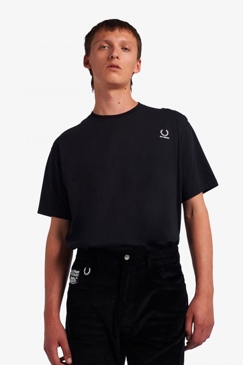 Men's Fred Perry SM1950 T-Shirts Black | 0186759-MQ