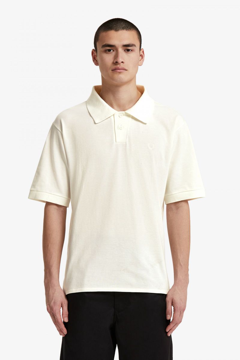 Men's Fred Perry SM6001 Polo Shirts White | 4930862-UN