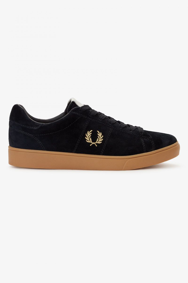 Men's Fred Perry Spencer Shoes Black | 1690342-YA