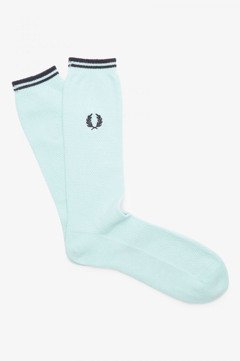 Men's Fred Perry Tipped Socks Blue | 3468179-NX