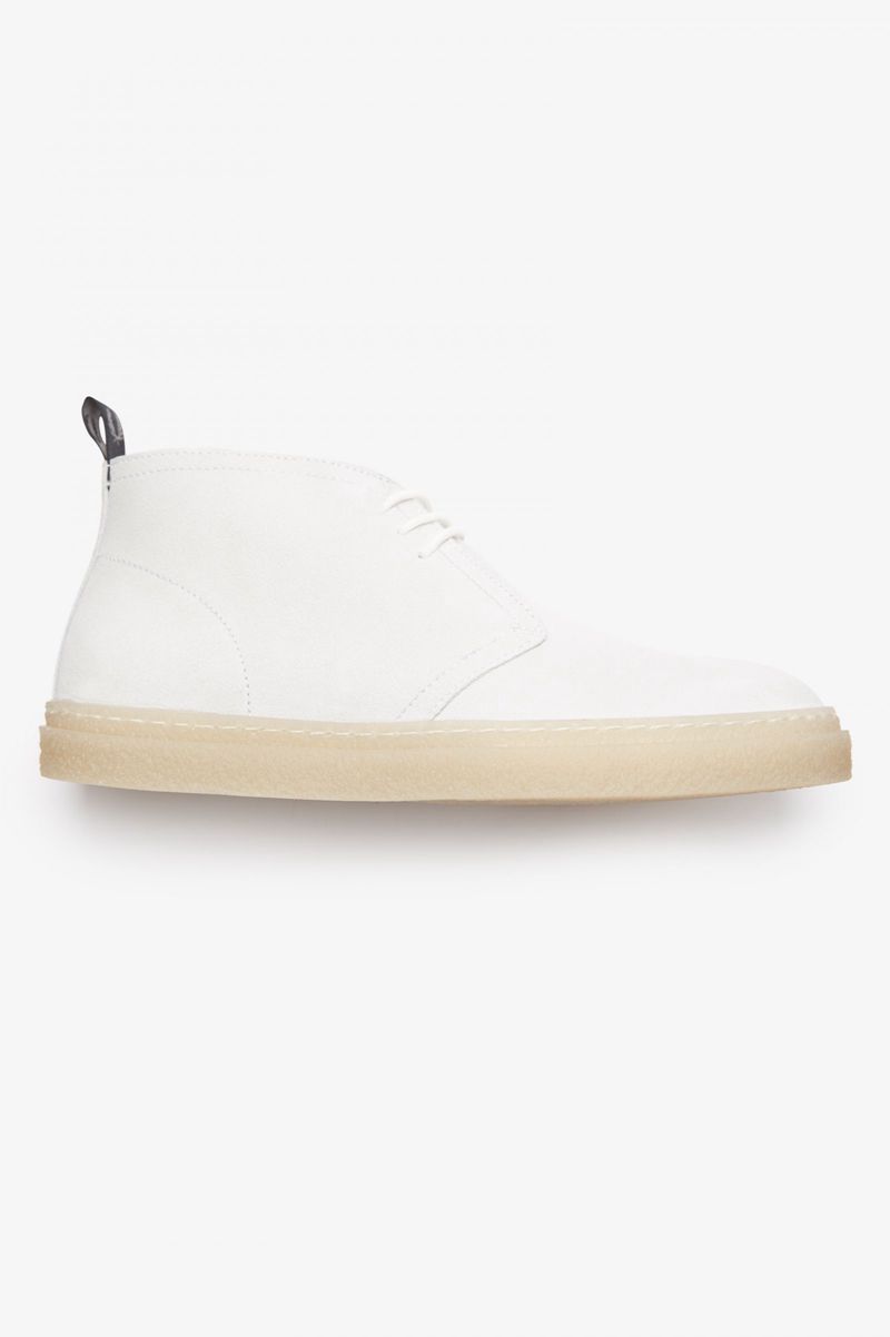 Women's Fred Perry Hawley Shoes White | 1256490-TE