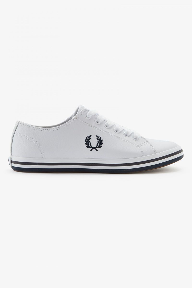 Women's Fred Perry Kingston Shoes White | 6925014-TS