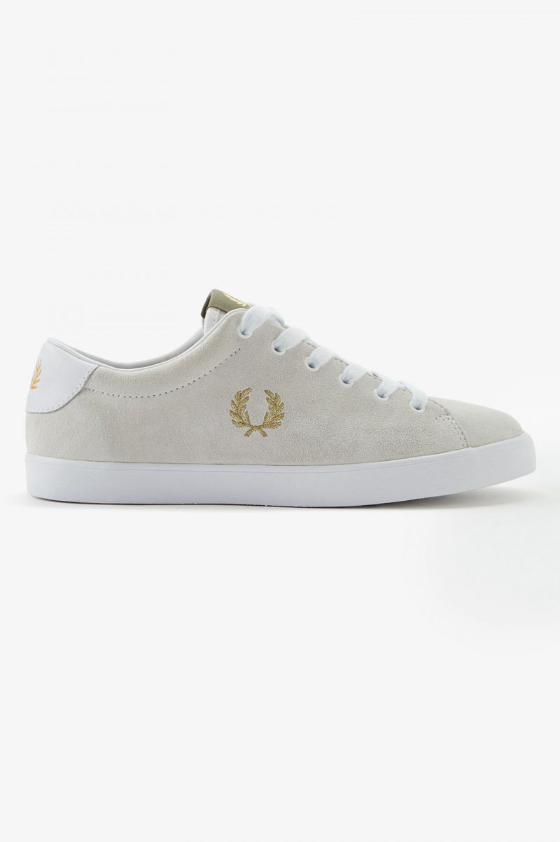 Women's Fred Perry Lottie Shoes White | 0568734-NC