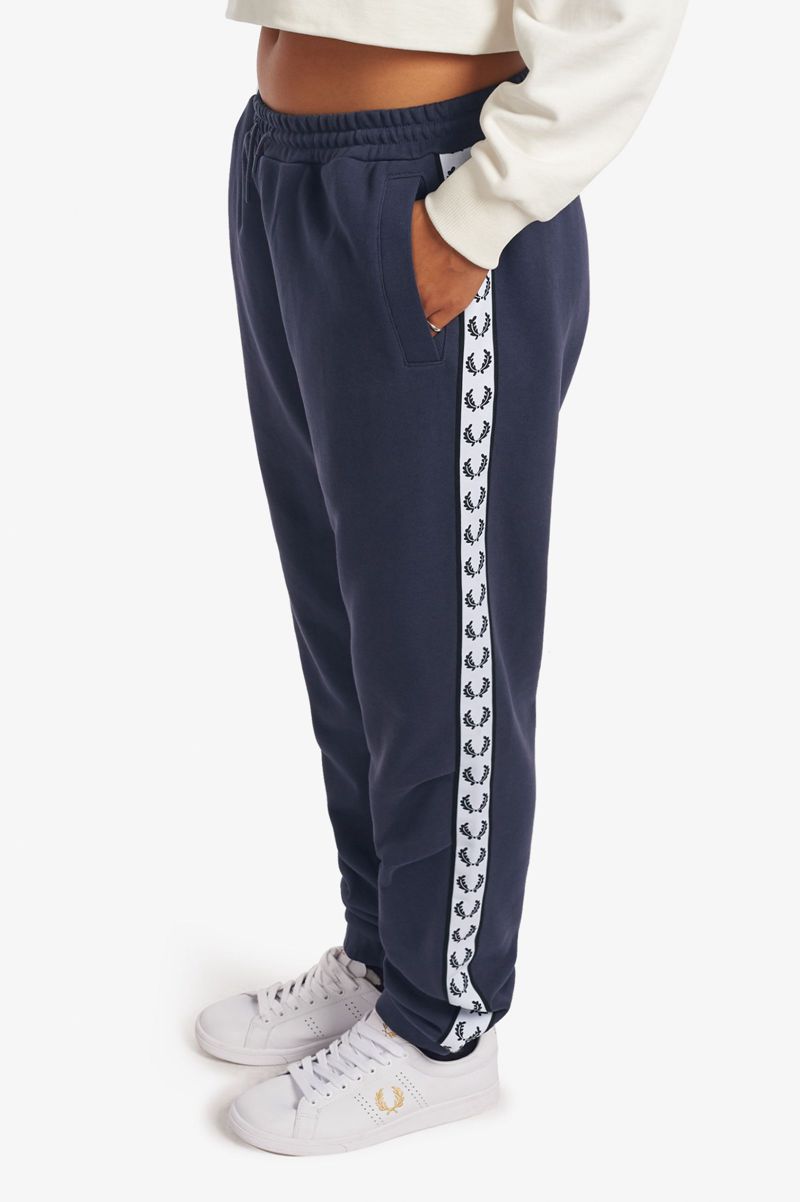 Women's Fred Perry Taped Sweat Pants Deep Grey | 0562948-UJ