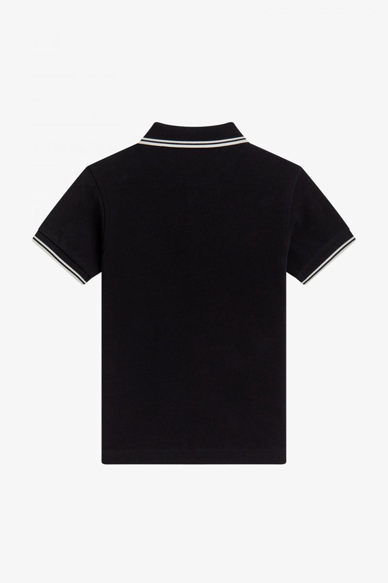 Kids' Fred Perry Twin Tipped Shirts Black | 9345628-JY