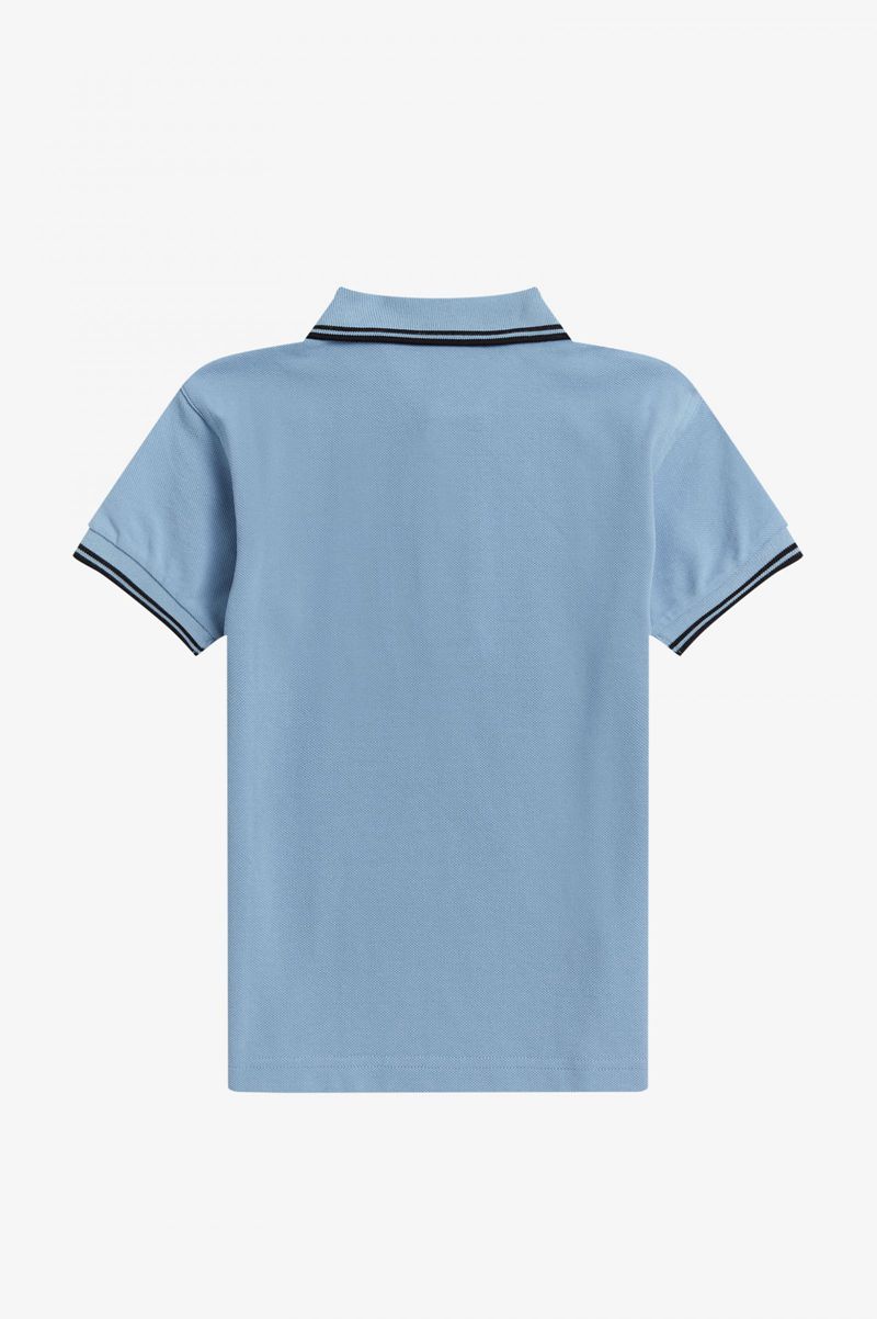 Kids' Fred Perry Twin Tipped Shirts Blue | 5716840-LF