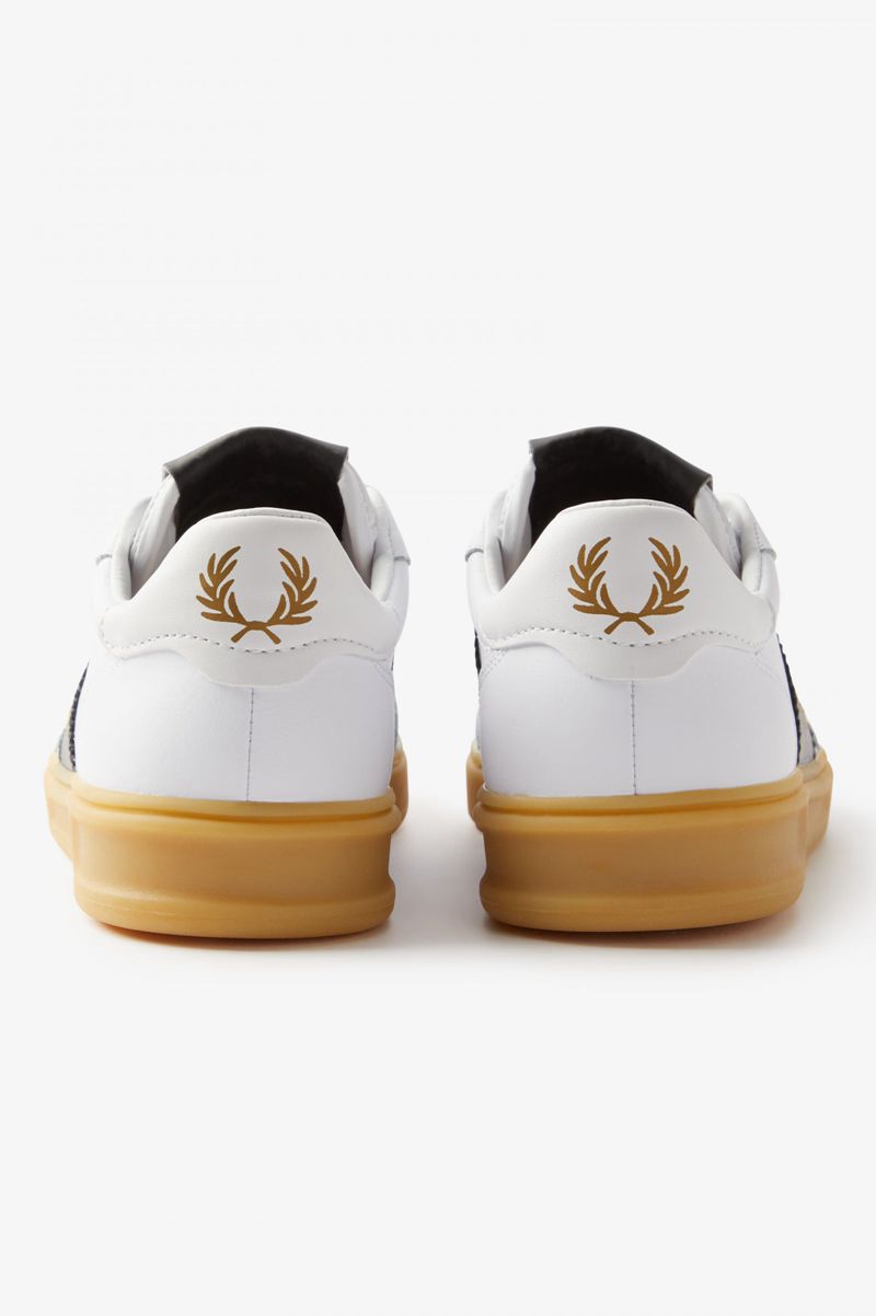 Men's Fred Perry B400 Shoes White | 1709328-NA