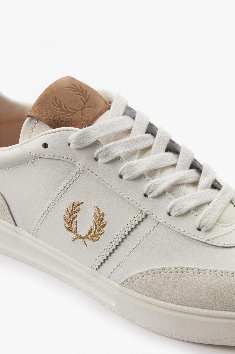 Men's Fred Perry B400 Shoes White | 5269781-KQ