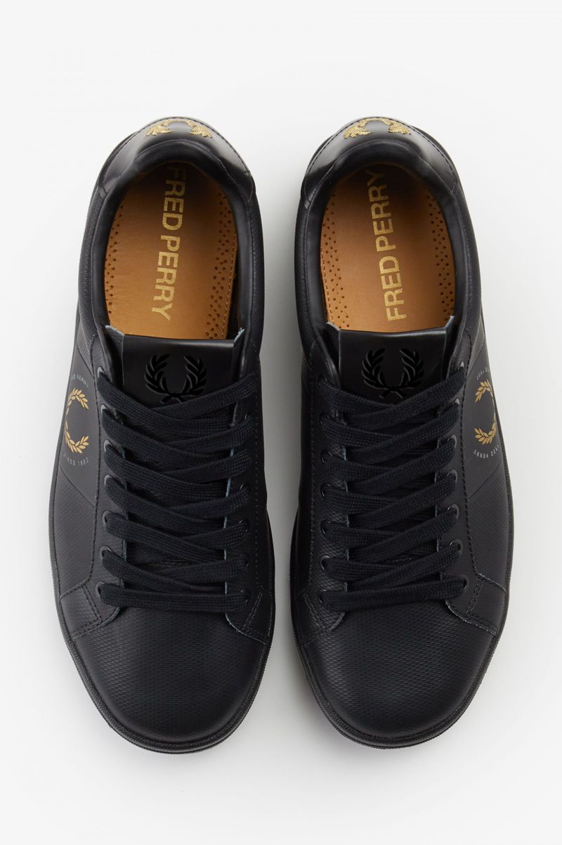 Men's Fred Perry B721 Shoes Black | 1475236-QL