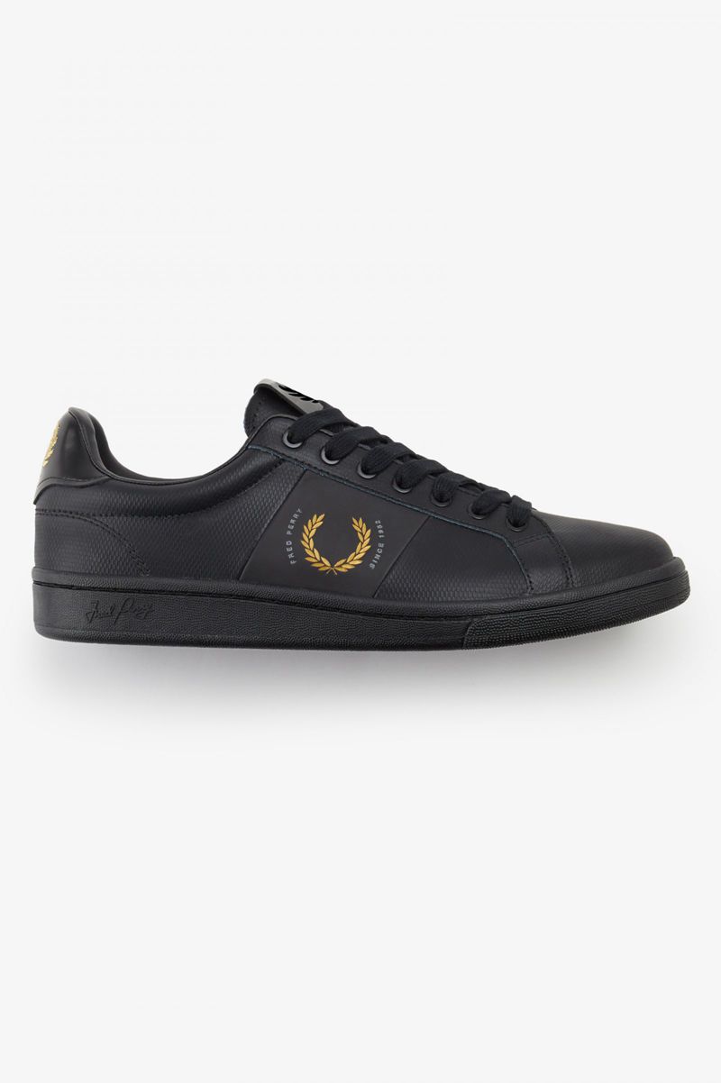 Men\'s Fred Perry B721 Shoes Black | 1475236-QL