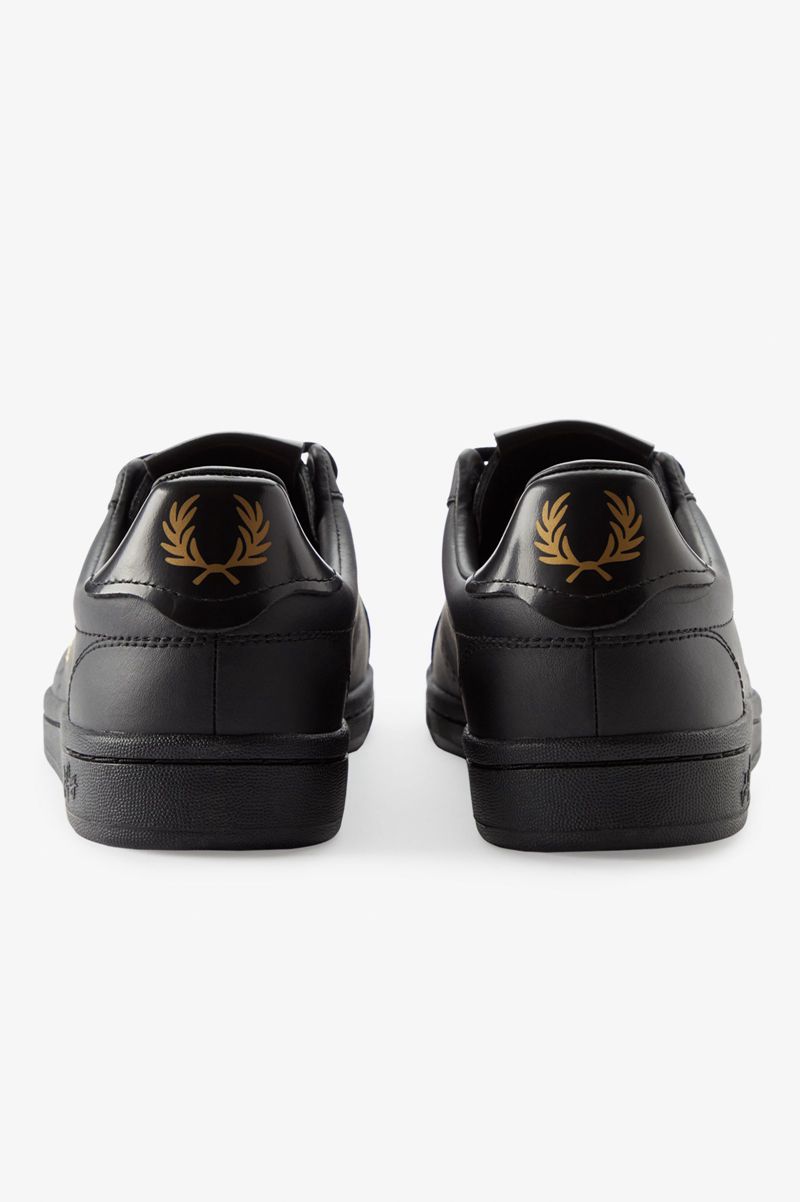 Men's Fred Perry B721 Shoes Black | 7098623-LO