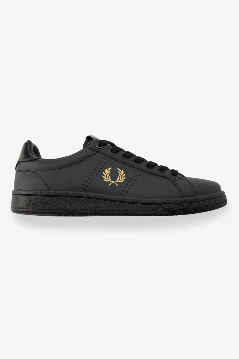 Men\'s Fred Perry B721 Shoes Black | 7098623-LO