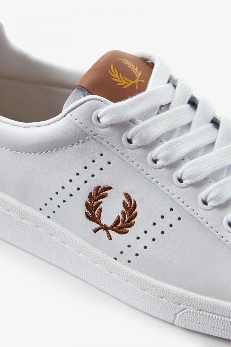 Men's Fred Perry B721 Shoes White | 3547910-XV