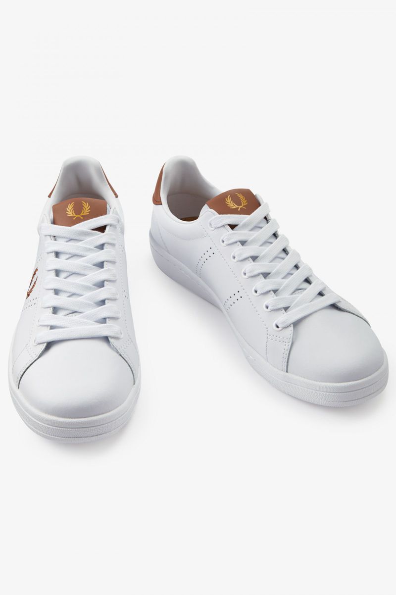 Men's Fred Perry B721 Shoes White | 3547910-XV