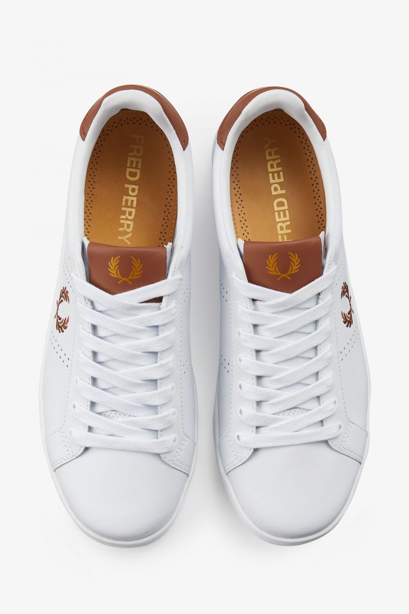 Men's Fred Perry B721 Shoes White | 3547910-XV